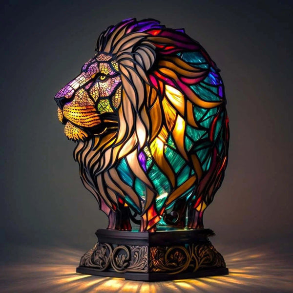 OLAF – MAGICAL GLASS LAMP LION