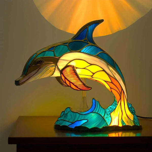 SISI – MAGISK GLASS LAMP IN THE SHAPE OF A DOLPHIN