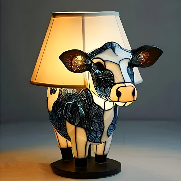 MILKA – STAINED GLASS LAMP MAGISK IN THE SHAPE OF A COW
